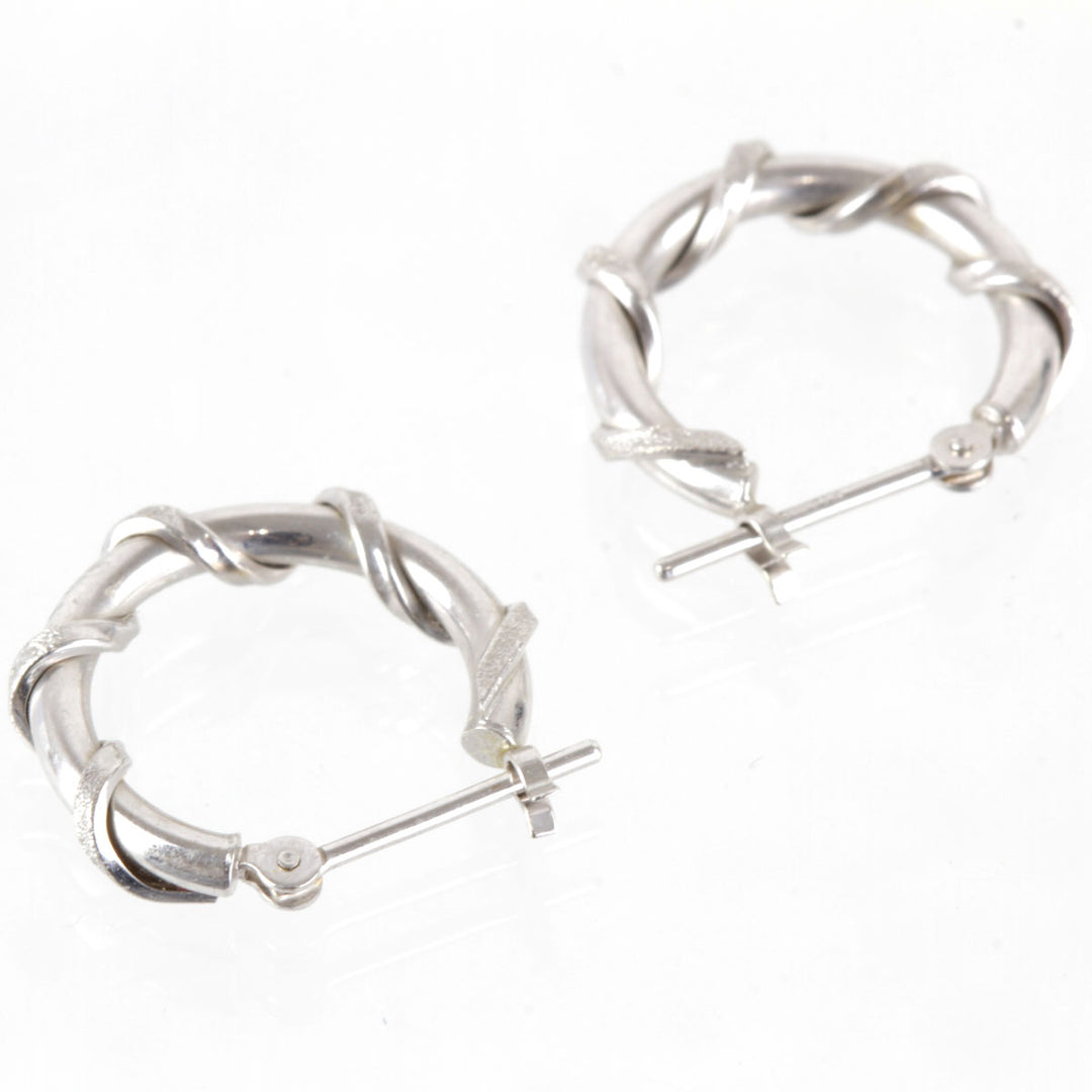 美品『USED』 K14WG 
 フープ ピアス
 1.2g