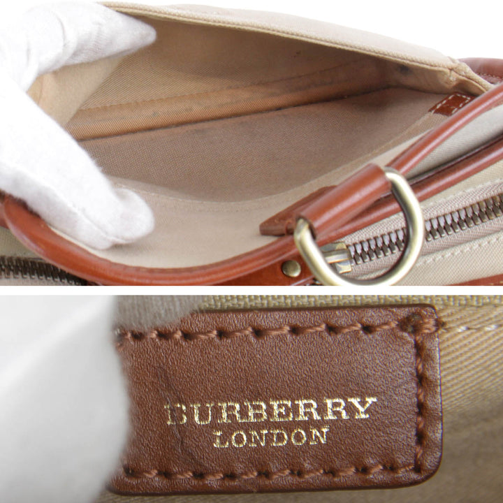 『USED』 
BURBERRY バーバリー 
 ショルダーバッグ 
キャンバス ベージュ