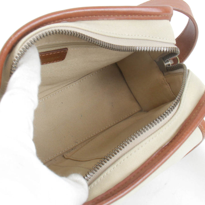 『USED』 
BURBERRY バーバリー 
 ショルダーバッグ 
キャンバス ベージュ