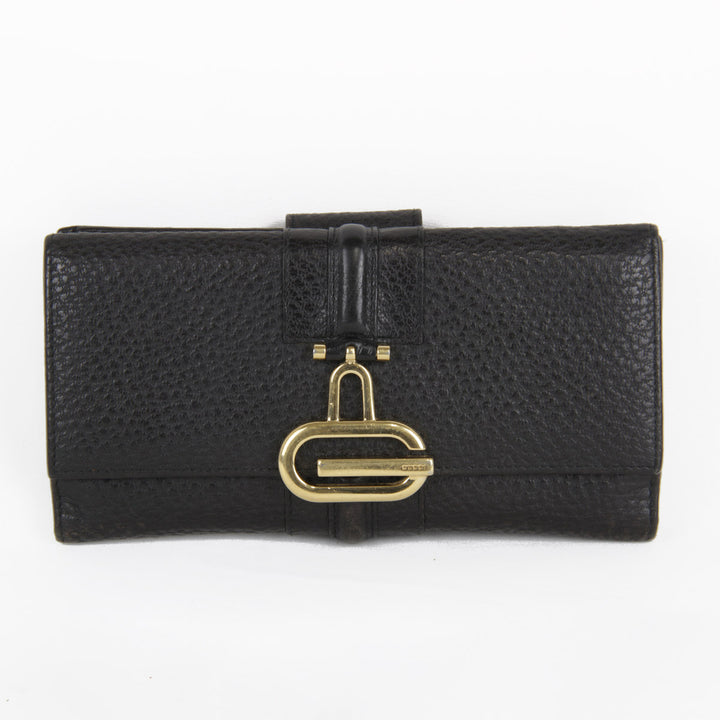 『USED』 
GUCCI グッチ 
 131847・0959 長財布 
レザー ブラック