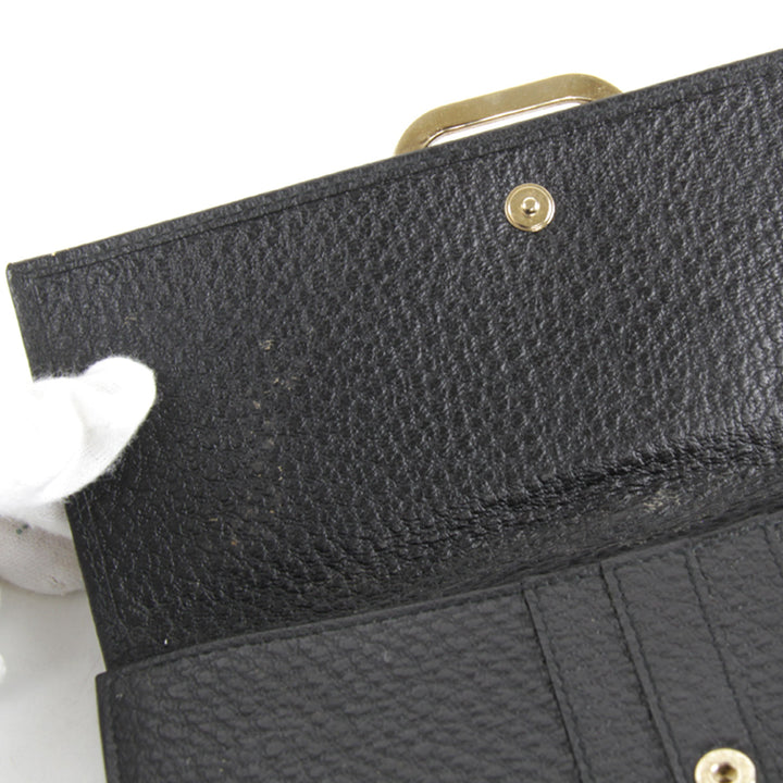 『USED』 
GUCCI グッチ 
 131847・0959 長財布 
レザー ブラック