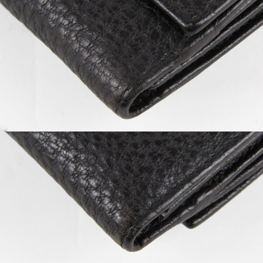 『USED』 
GUCCI グッチ 
 131847・0959 長財布 
レザー ブラック