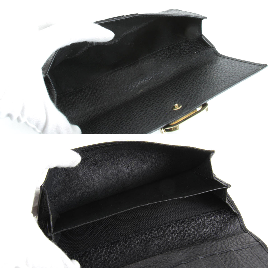 『USED』 
GUCCI グッチ 
 131847・0959 長財布 
レザー ブラック