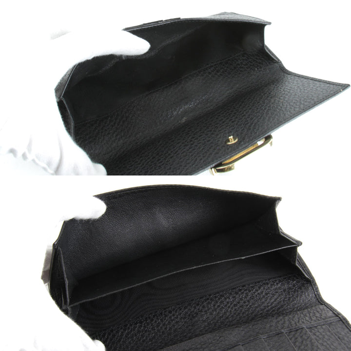 『USED』 
GUCCI グッチ 
 131847・0959 長財布 
レザー ブラック