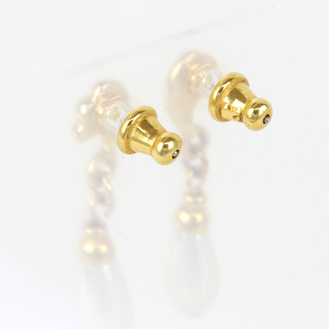 美品『USED』 メタル 
 ティアドロップ パールピアス ピアス