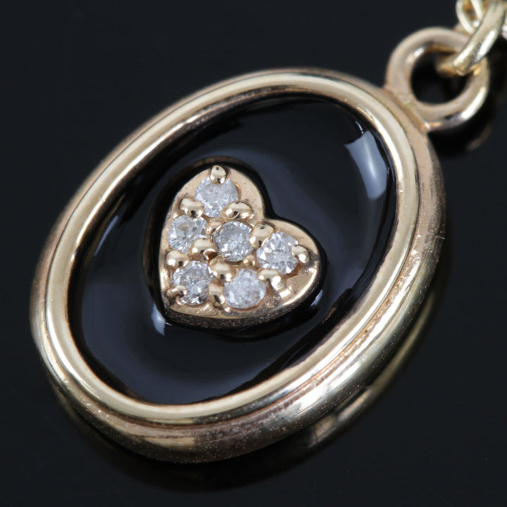美品『USED』 K18/K14  
 mikia ネックレス
 ダイヤモンド 0.036 3.1g