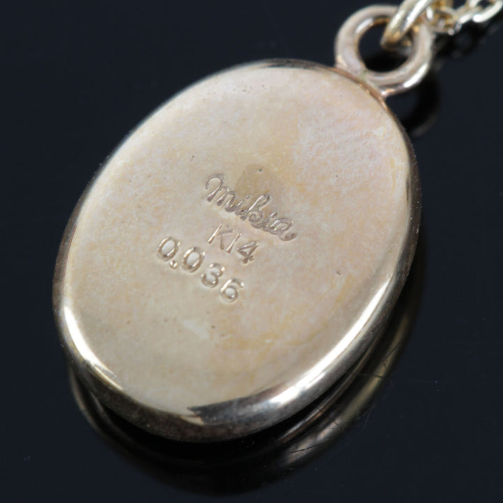 美品『USED』 K18/K14  
 mikia ネックレス
 ダイヤモンド 0.036 3.1g