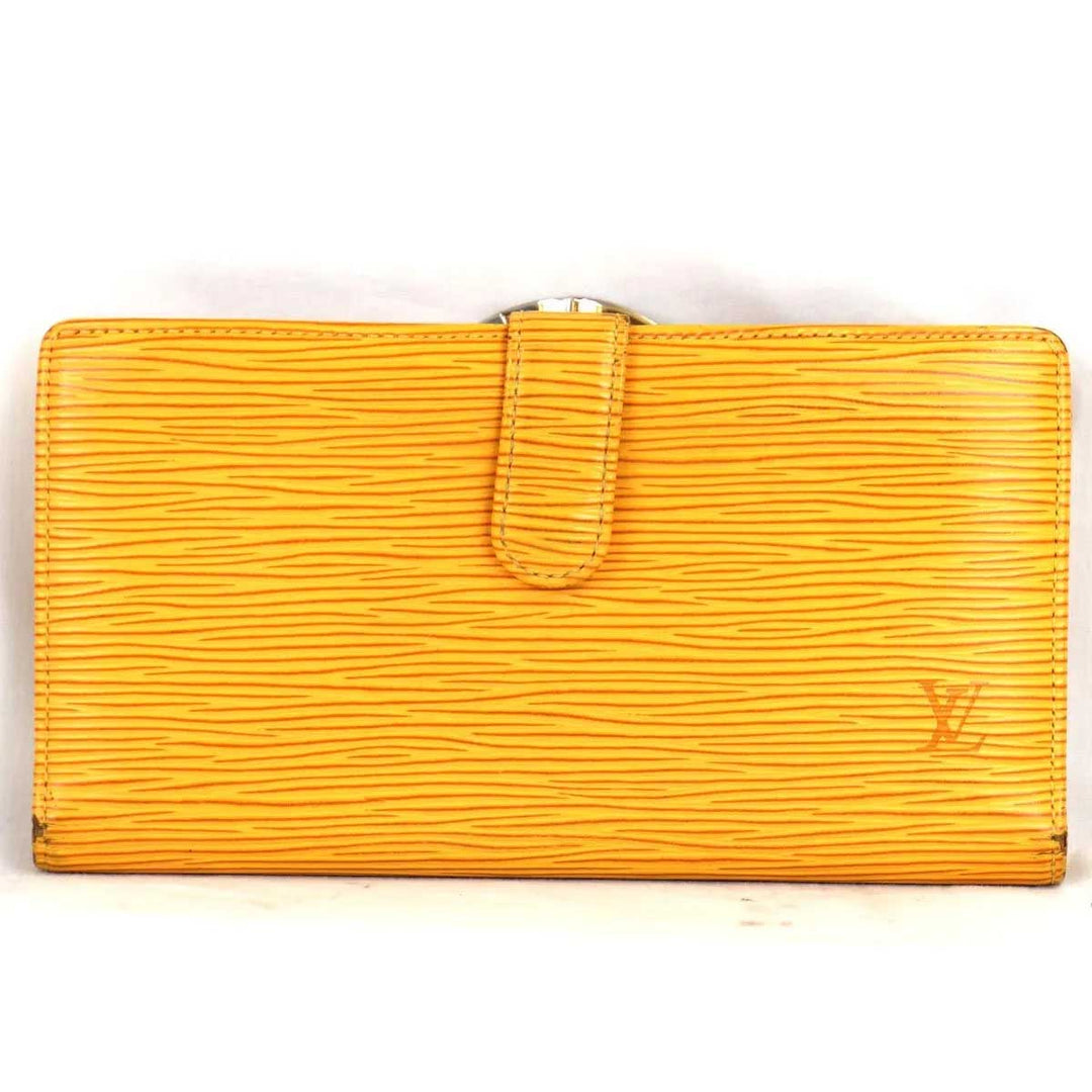 『USED』 
LOUIS VUITTON ルイ・ヴィトン 
 コンチネンタル ヴィエノワ M63259 長財布 
エピレザー イエロー