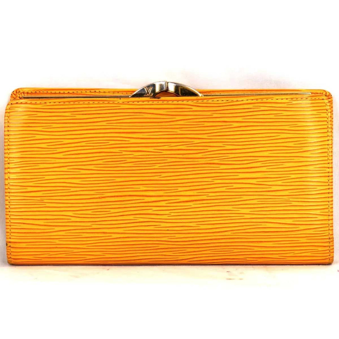 『USED』 
LOUIS VUITTON ルイ・ヴィトン 
 コンチネンタル ヴィエノワ M63259 長財布 
エピレザー イエロー