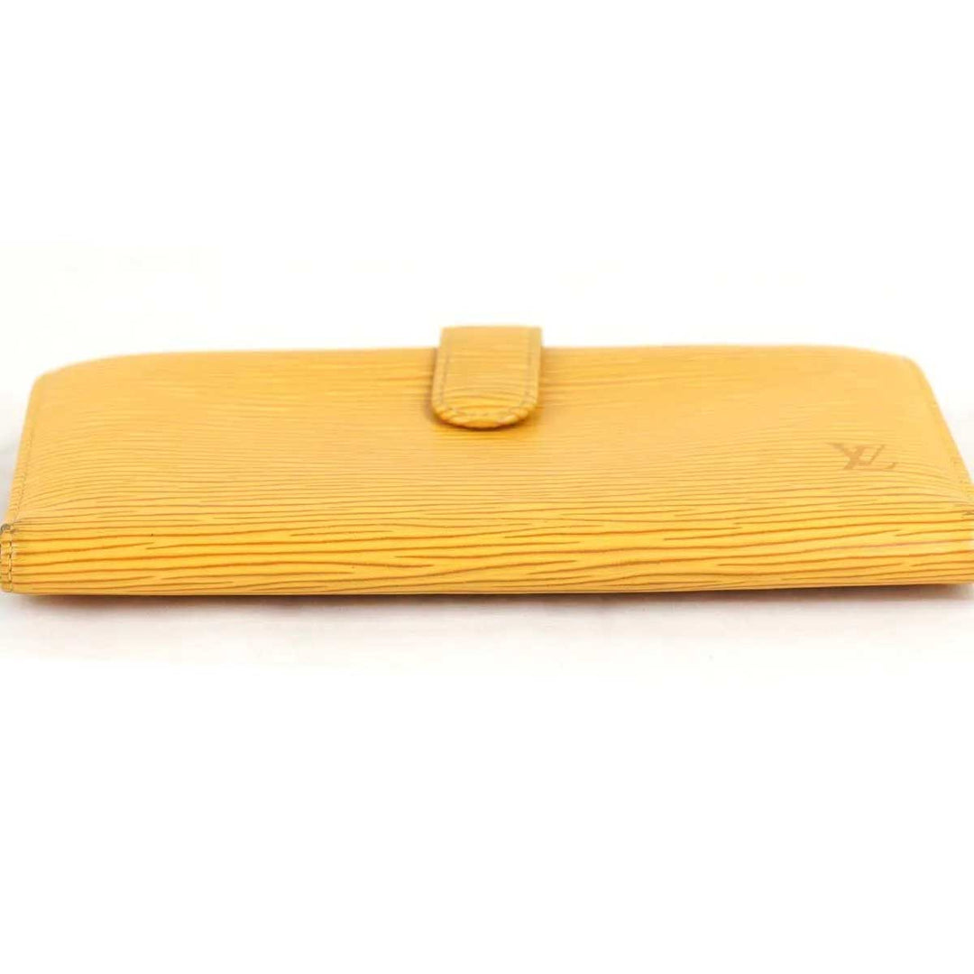 『USED』 
LOUIS VUITTON ルイ・ヴィトン 
 コンチネンタル ヴィエノワ M63259 長財布 
エピレザー イエロー