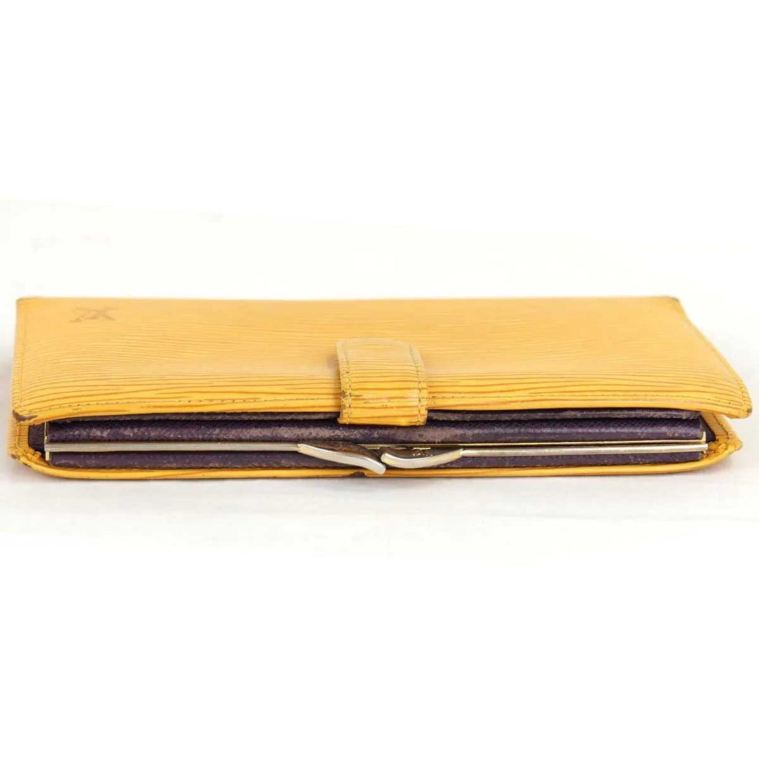 『USED』 
LOUIS VUITTON ルイ・ヴィトン 
 コンチネンタル ヴィエノワ M63259 長財布 
エピレザー イエロー