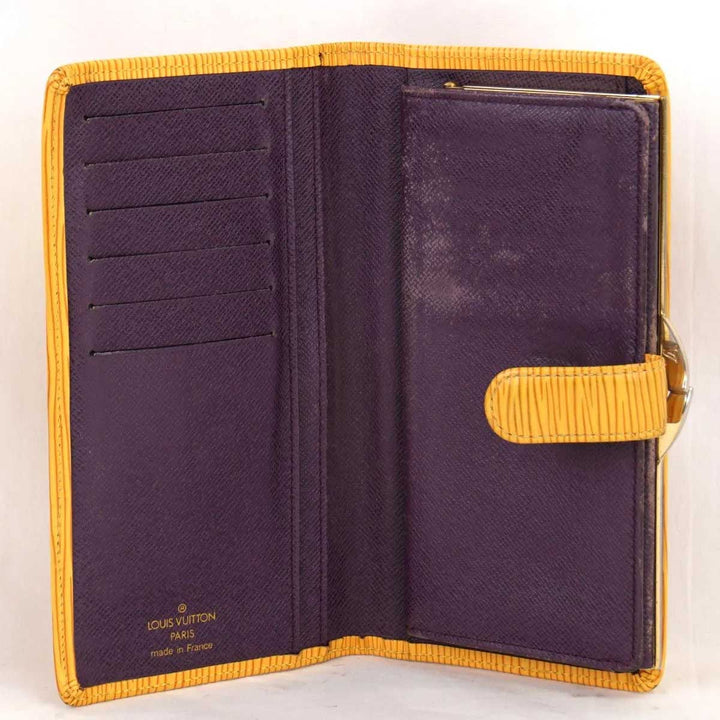 『USED』 
LOUIS VUITTON ルイ・ヴィトン 
 コンチネンタル ヴィエノワ M63259 長財布 
エピレザー イエロー