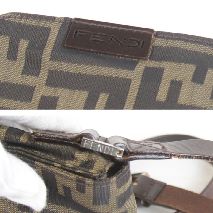 『USED』 
FENDI フェンディ 
 ズッカ ショルダーポシェット 06-17 16071 ポシェット 
キャンバス ズッカ柄