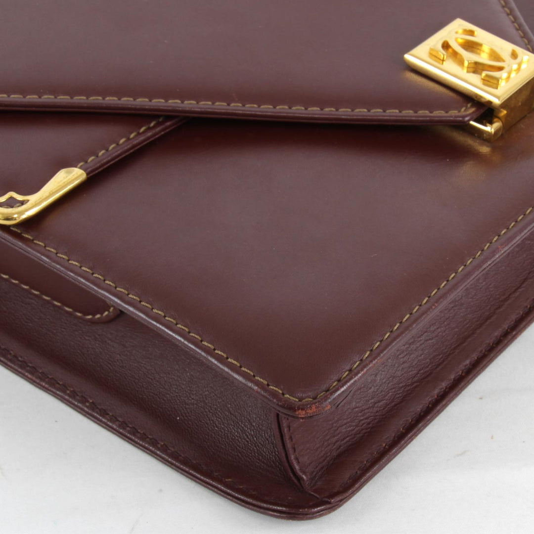 『USED』 
CARTIER カルティエ 
 マストライン ショルダーバッグ 
レザー