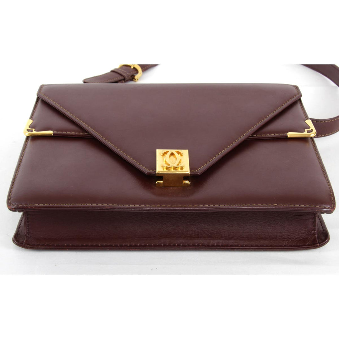 『USED』 
CARTIER カルティエ 
 マストライン ショルダーバッグ 
レザー