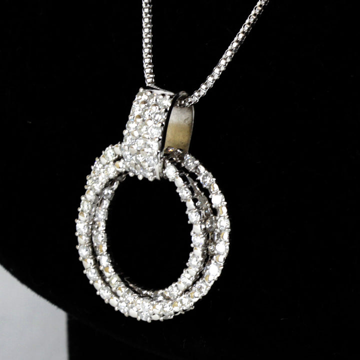 美品『USED』 K18WG/Pt900  /ダイヤモンド 
ネックレス
 ダイヤモンド 2.00 13.3g