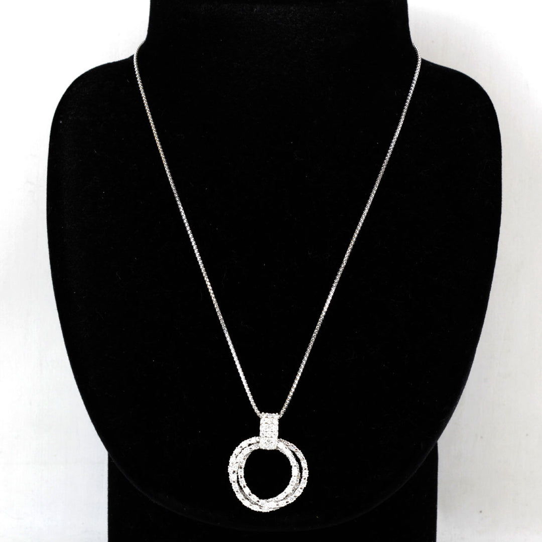 美品『USED』 K18WG/Pt900  /ダイヤモンド 
ネックレス
 ダイヤモンド 2.00 13.3g