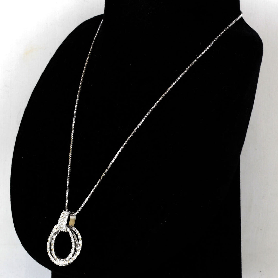 美品『USED』 K18WG/Pt900  /ダイヤモンド 
ネックレス
 ダイヤモンド 2.00 13.3g