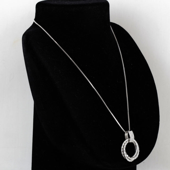 美品『USED』 K18WG/Pt900  /ダイヤモンド 
ネックレス
 ダイヤモンド 2.00 13.3g