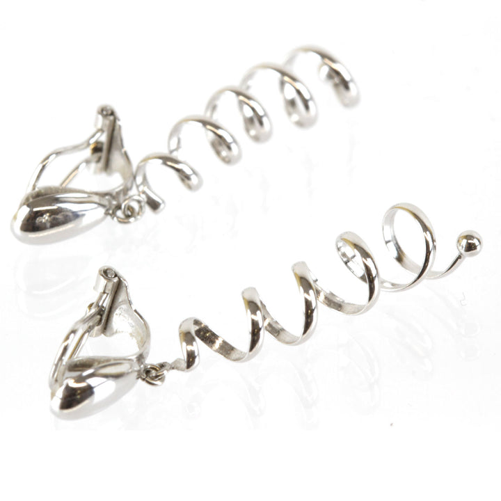 美品『USED』 K14WG 
 ばね形 イヤリング
 1.9g