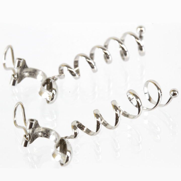美品『USED』 K14WG 
 ばね形 イヤリング
 1.9g