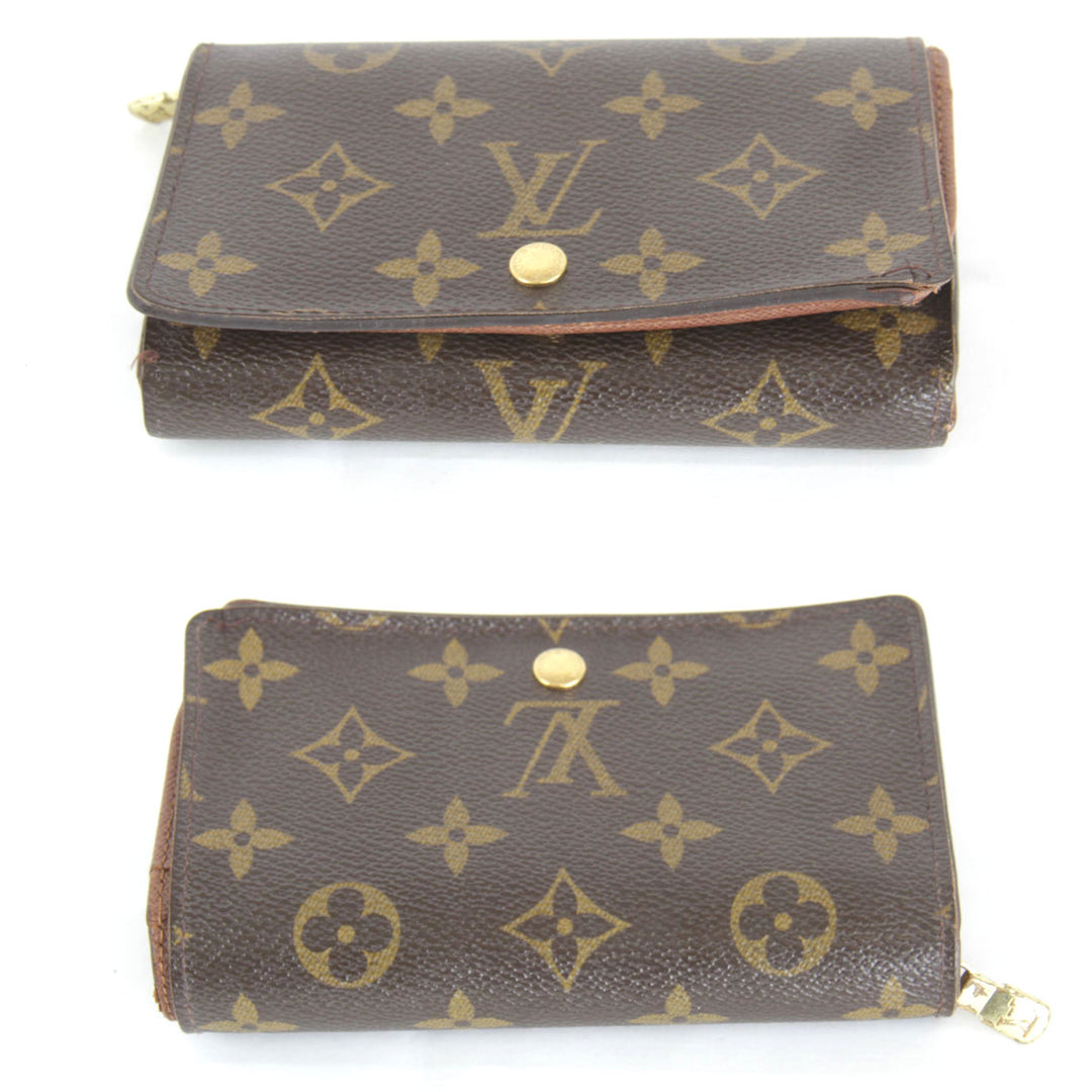 『USED』 
LOUIS VUITTON ルイ・ヴィトン 
 ポルトモネビエ M61730 二つ折り財布 
モノグラムキャンバス モノグラム