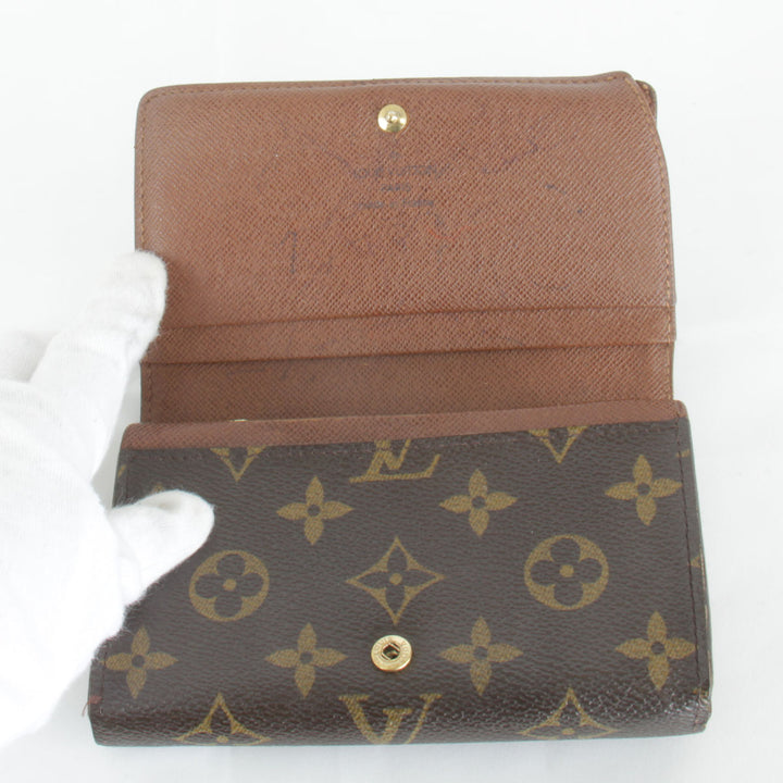 『USED』 
LOUIS VUITTON ルイ・ヴィトン 
 ポルトモネビエ M61730 二つ折り財布 
モノグラムキャンバス モノグラム