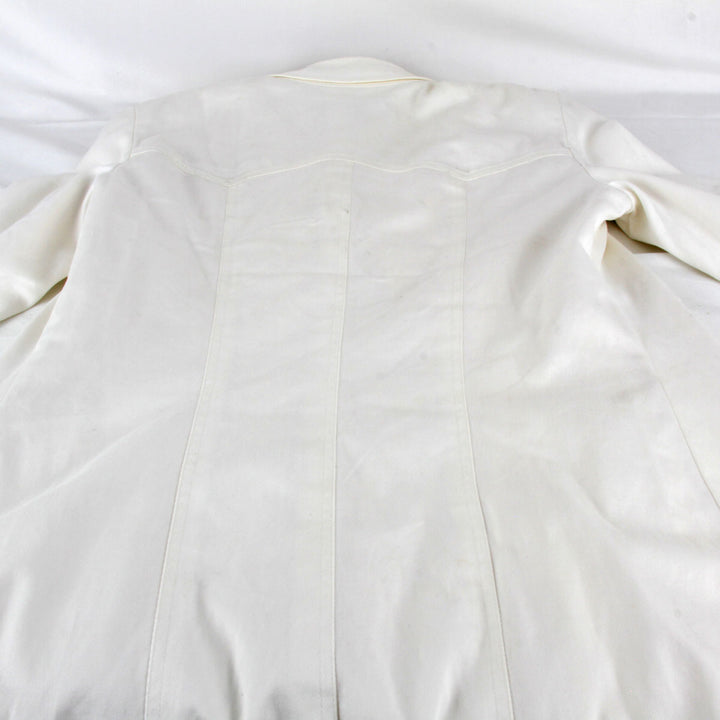 『USED』 
CHANEL シャネル 
 ジャケット カバーオール 
コットン/シルク  ホワイト