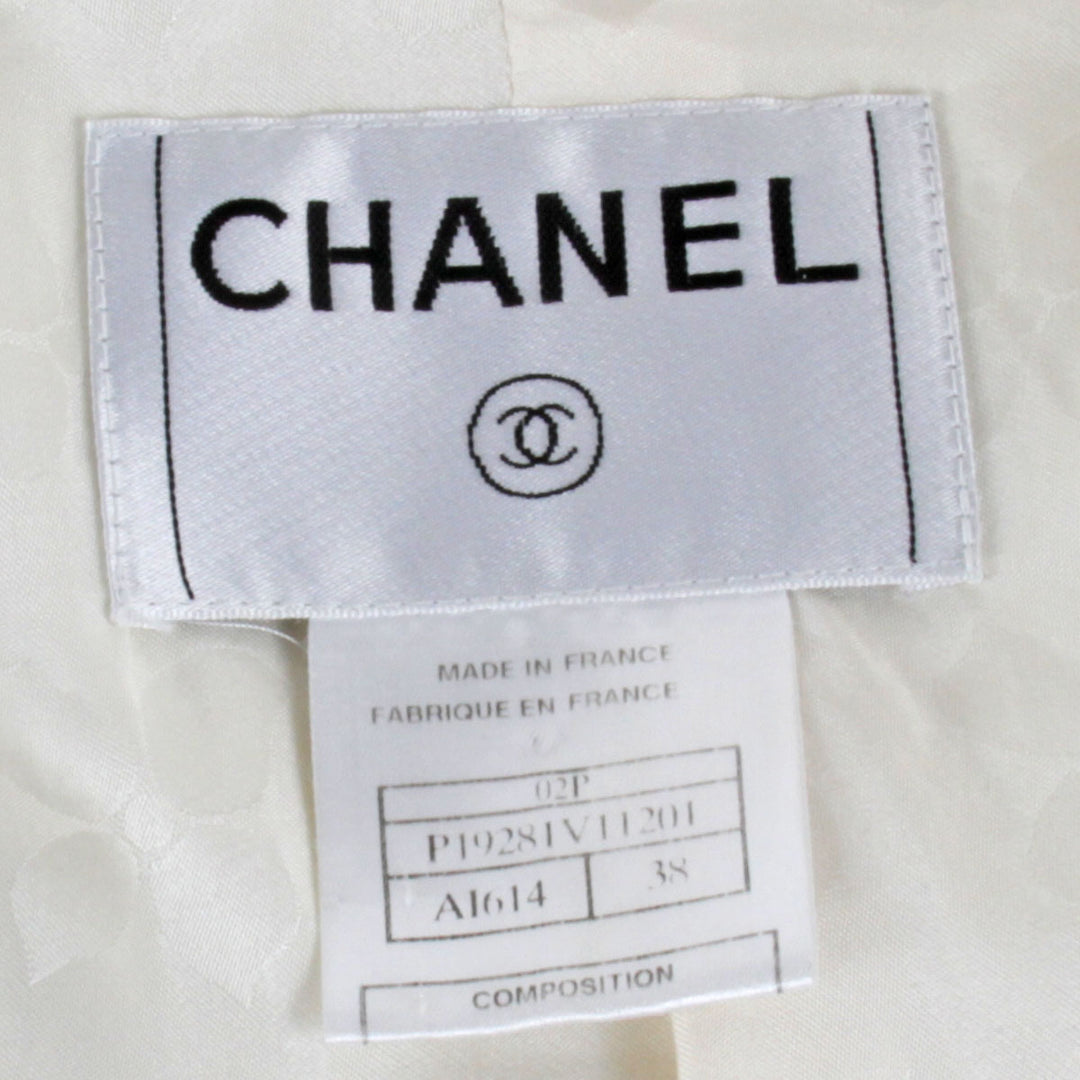 『USED』 
CHANEL シャネル 
 ジャケット カバーオール 
コットン/シルク  ホワイト