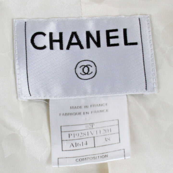 『USED』 
CHANEL シャネル 
 ジャケット カバーオール 
コットン/シルク  ホワイト