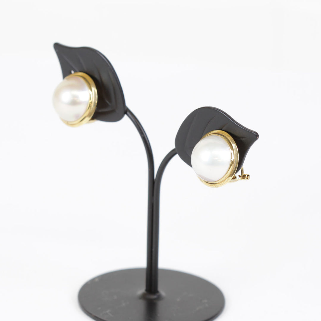 『USED』 K18 /マベパール 
イヤリング
 5.3g