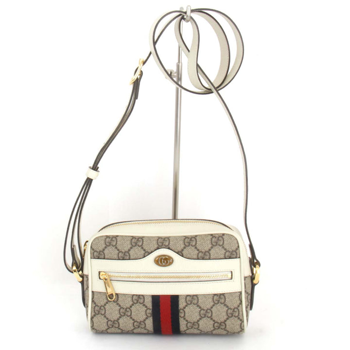 美品『USED』 
GUCCI グッチ 
 オフィディア 517350.534563   ショルダーバッグ 
GGスプリームキャンバス ホワイト