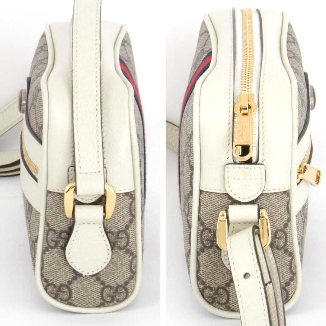 美品『USED』 
GUCCI グッチ 
 オフィディア 517350.534563   ショルダーバッグ 
GGスプリームキャンバス ホワイト