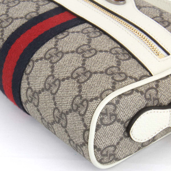 美品『USED』 
GUCCI グッチ 
 オフィディア 517350.534563   ショルダーバッグ 
GGスプリームキャンバス ホワイト