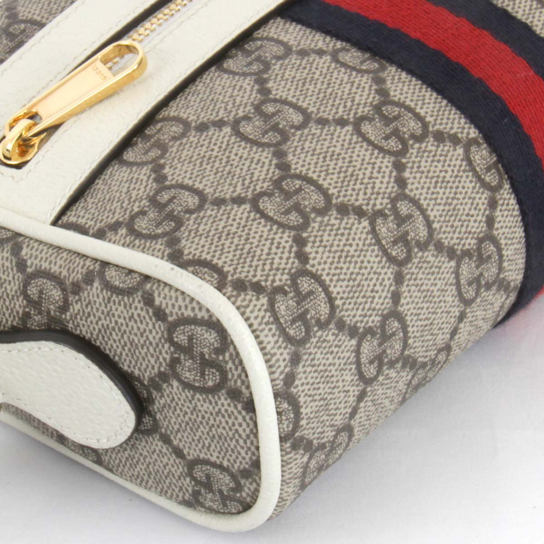 美品『USED』 
GUCCI グッチ 
 オフィディア 517350.534563   ショルダーバッグ 
GGスプリームキャンバス ホワイト