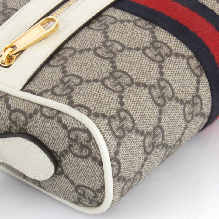美品『USED』 
GUCCI グッチ 
 オフィディア 517350.534563   ショルダーバッグ 
GGスプリームキャンバス ホワイト