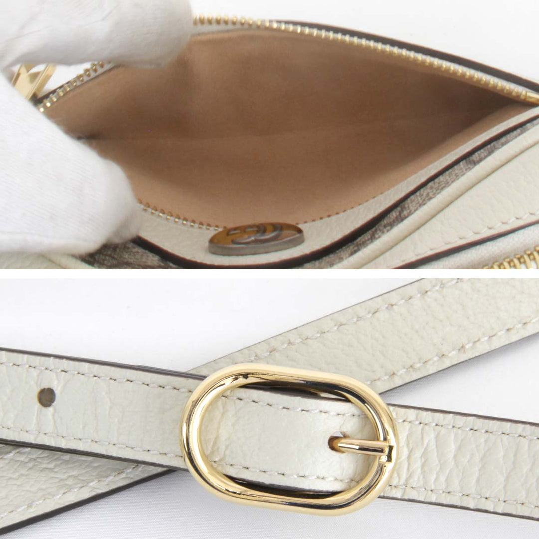 美品『USED』 
GUCCI グッチ 
 オフィディア 517350.534563   ショルダーバッグ 
GGスプリームキャンバス ホワイト