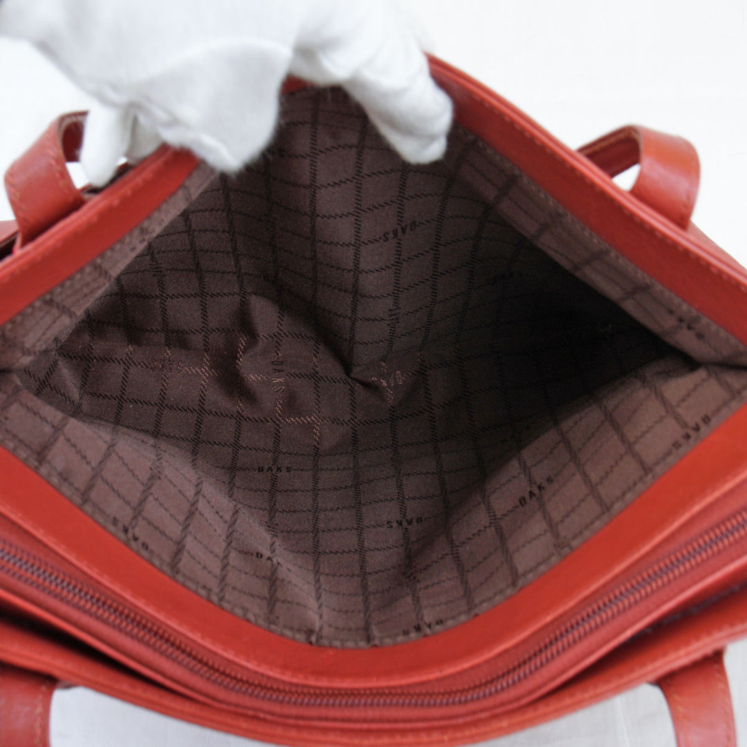 『USED』 
DAKS ダックス 
 トートバッグ 
レザー レッドブラウン