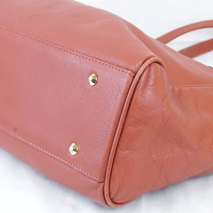 『USED』 
DAKS ダックス 
 トートバッグ 
レザー レッドブラウン