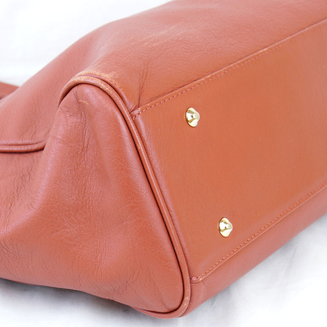 『USED』 
DAKS ダックス 
 トートバッグ 
レザー レッドブラウン