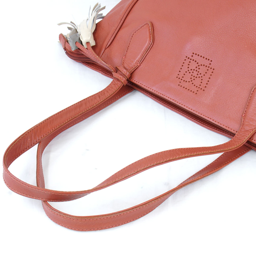 『USED』 
DAKS ダックス 
 トートバッグ 
レザー レッドブラウン