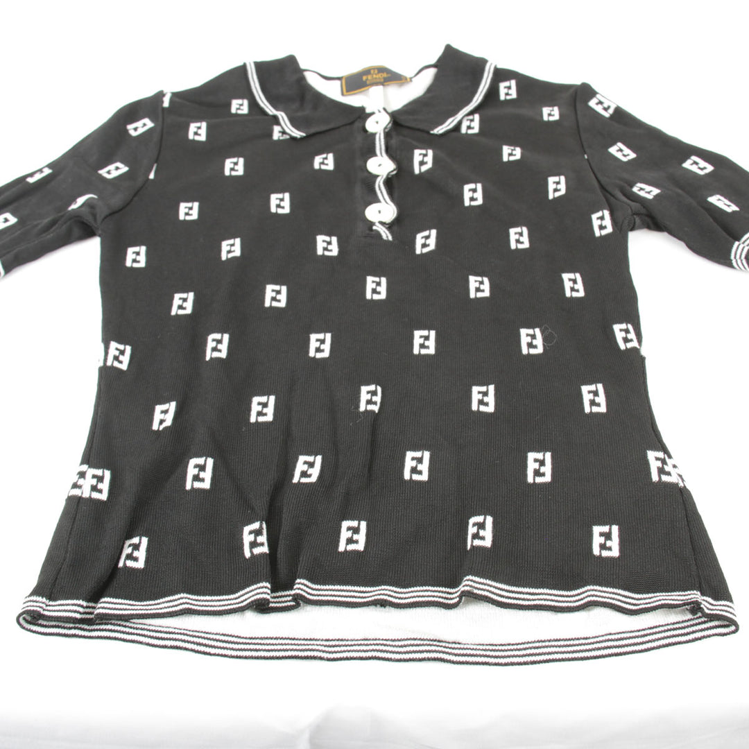 良品『USED』 
FENDI フェンディ 
 カットソー/スカート セット セットアップ 
レーヨン/コットン  ブラック×ホワイト