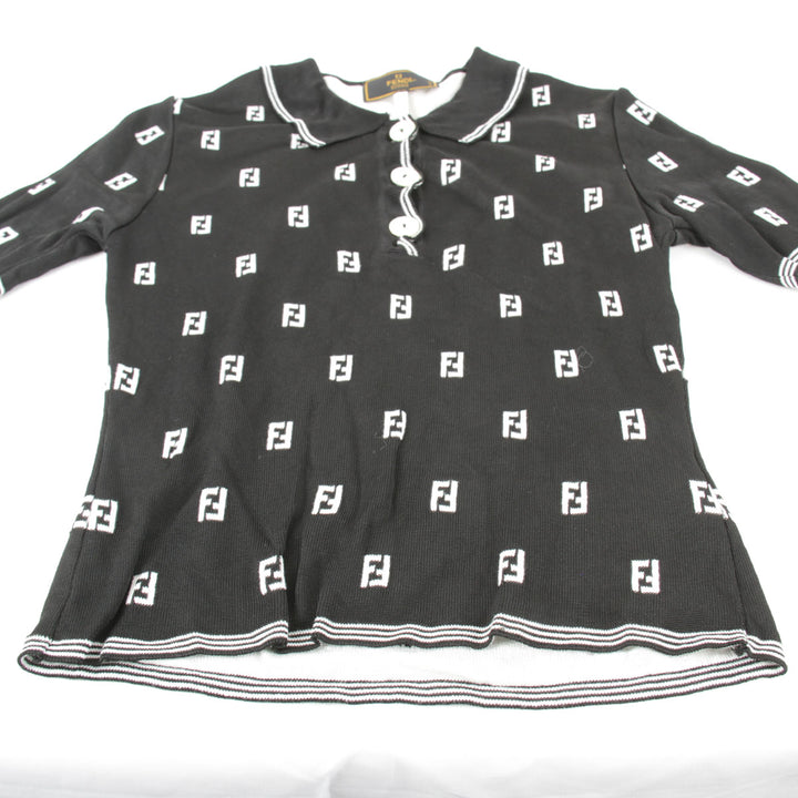 良品『USED』 
FENDI フェンディ 
 カットソー/スカート セット セットアップ 
レーヨン/コットン  ブラック×ホワイト