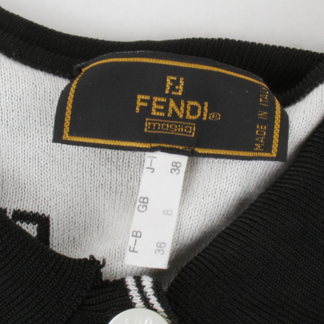 良品『USED』 
FENDI フェンディ 
 カットソー/スカート セット セットアップ 
レーヨン/コットン  ブラック×ホワイト