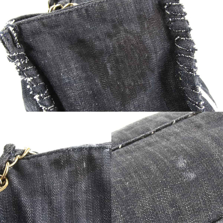 『USED』 
CHANEL シャネル 
 夜間飛行シリーズ トートバッグ 
デニム インディゴブルー