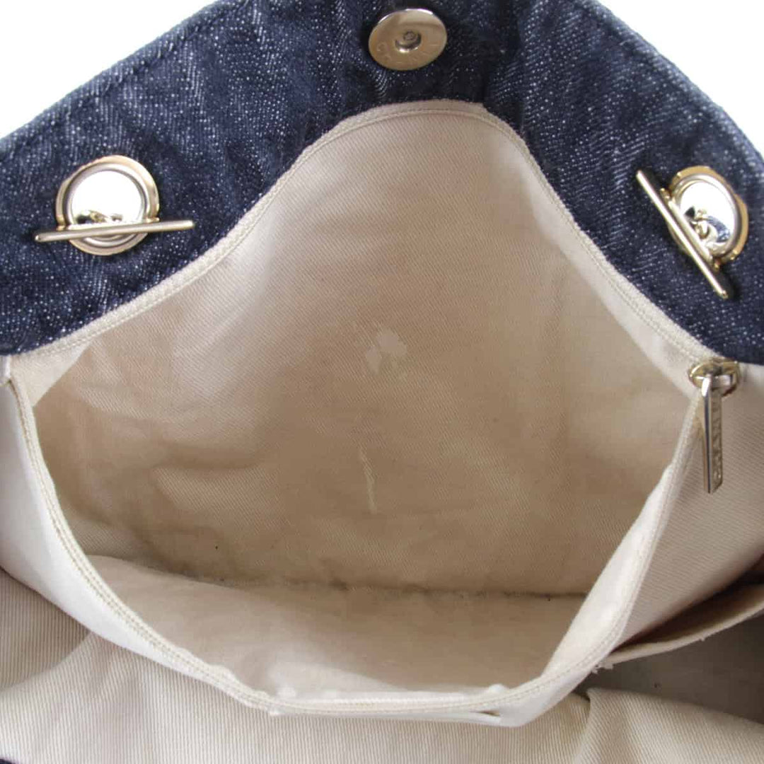 『USED』 
CHANEL シャネル 
 夜間飛行シリーズ トートバッグ 
デニム インディゴブルー