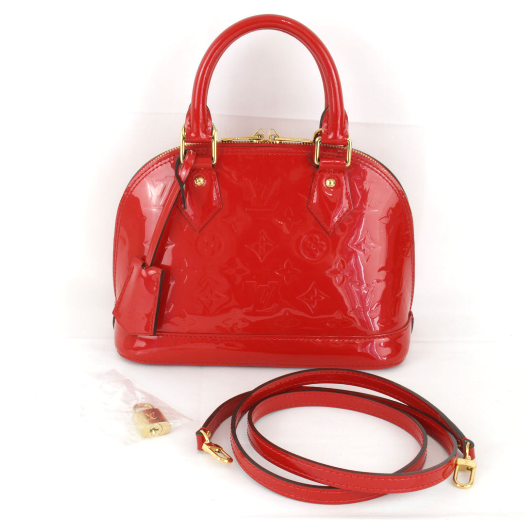 良品『USED』 
LOUIS VUITTON ルイ・ヴィトン 
 アルマBB M91771 ハンドバッグ 
モノグラムヴェルニ レッド
