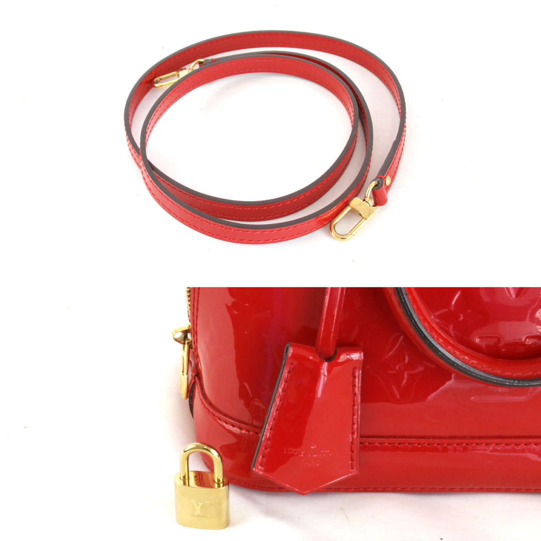 良品『USED』 
LOUIS VUITTON ルイ・ヴィトン 
 アルマBB M91771 ハンドバッグ 
モノグラムヴェルニ レッド
