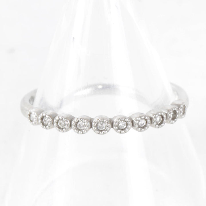 美品『USED』 Pt900 
 0.05ct #14 リング・指輪
 2.0g