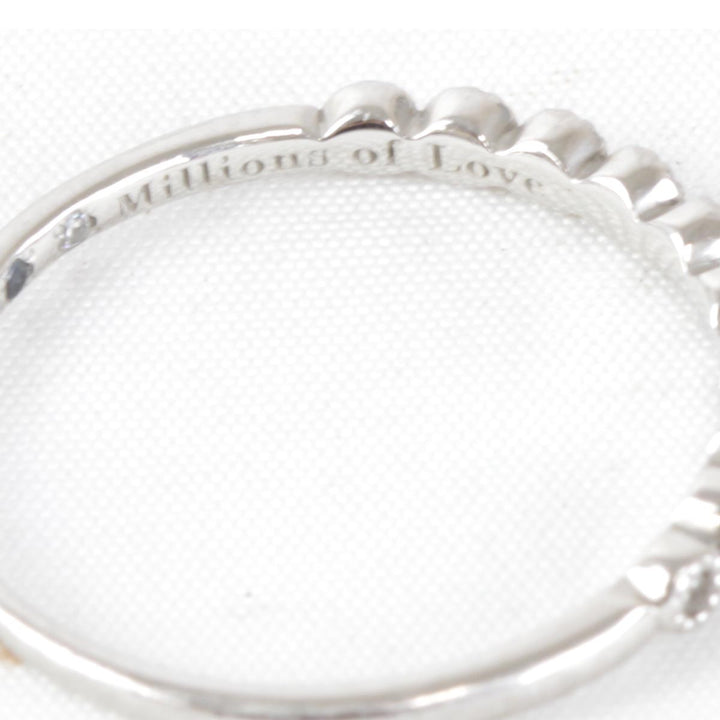 美品『USED』 Pt900 
 0.05ct #14 リング・指輪
 2.0g